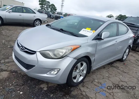 2013 Hyundai Elantra Gls из США, поврежденный, VIN KMHDH4AE6DU870387